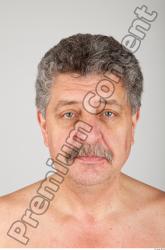 Head Man White Average Wrinkles Male Studio Poses